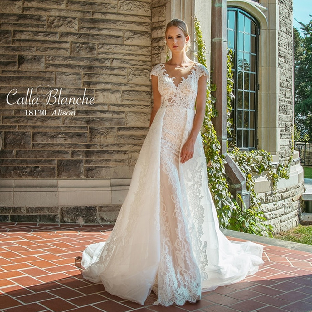 Long Princess Off-the-shoulder Lace Wedding Dress – BIZTUNNEL